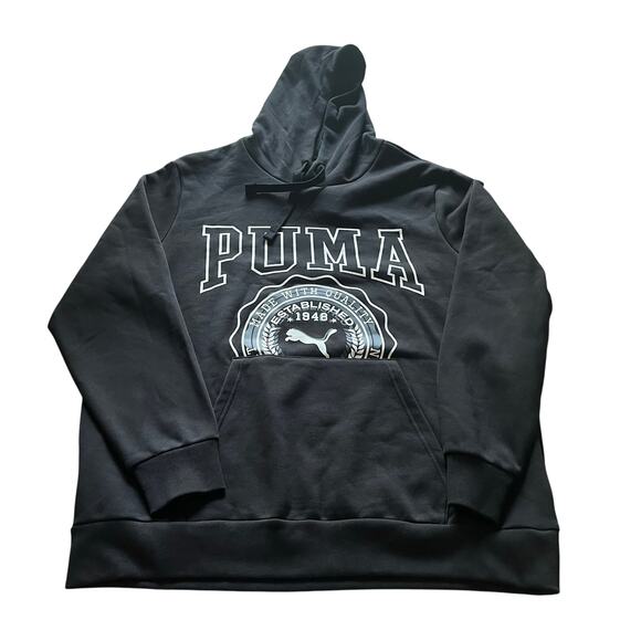 PUMA‎ Men's XXL Hoodie Black Sporty Athletic Cotton Blend Casual - Picture 1 of 7